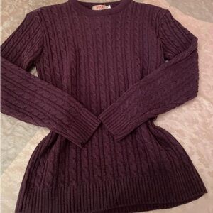 y2k super cute burgundy violet knitted jumper